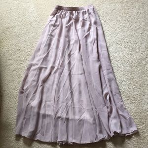 NWT lined maxi in purple-gray